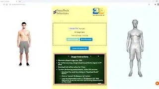 Create a Avatar and extract Measurements from a Single photo.