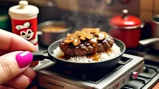 Mini Meat Compilation | Mushroom Pepper Steak and more 😁 | Miniature Food | Miniature Cooking 🍳💯