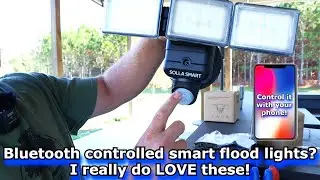 Bluetooth controlled smart flood lights? A game changer! SOLLA Smart flood lights. 