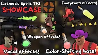TF2 All Cosmetic Spells Showcase (Halloween Effects)