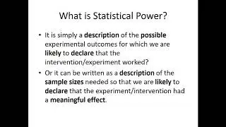 What is Statistical Power?