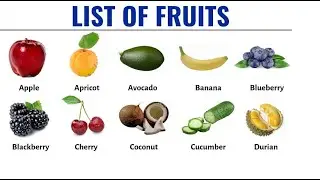 List Of Fruits: Useful Fruit Names In English With Pictures  | Learning Kids Ep-03