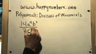 Polynomials Division of Monomials