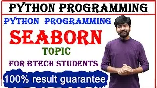 seaborn in python programming, data sets, strip plot, scatter plot, count plot, dist plot in seaborn