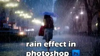 photoshop tutorials rain effect in photoshop