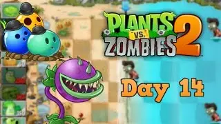 Plants vs Zombies 2 | Big Wave Beach Day 14 | Walkthrough
