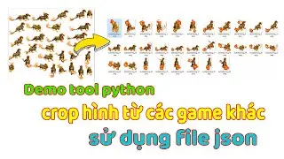 Demo tool python crop hình từ các game khác có file json kèm theo