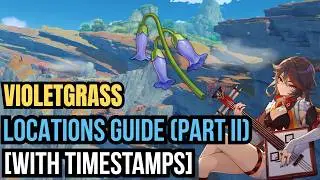 Violetgrass Locations Guide at The Chasm | Genshin Impact Farming Route