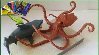 MEGA SHARK VS GIANT OCTOPUS WITH CLAY/PLASTILINA.