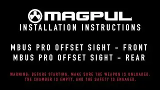 Magpul Instructions - MBUS Offset Sights