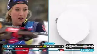 ANNA WEIDEL 20,7 sec Schießen in ANNECY - LE GRAND BORNAND