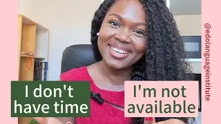 HOW TO DECLINE AN INVITATION in Edo language #edolesson #edolanguagetutor #edolanguagecourse