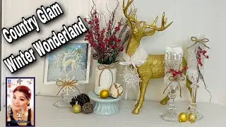 Trash to treasure Country Glam Winter Wonderland / Christmas DIY Friend Friday Hop
