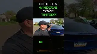 Are Tesla's Tinted? | Do they come from the factory that way?? ⚡️🚗  #teslatips #teslamodely