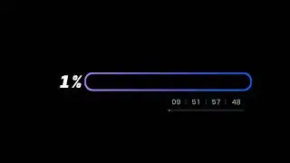 100% Progress Bar in 10 Hours with timer