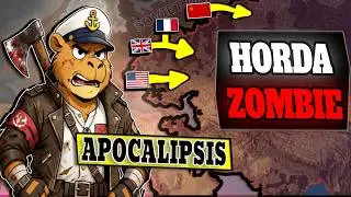 2NDA Guerra MUNDIAL pero HORDAS ZOMBIES son el ENEMIGO, HOI4