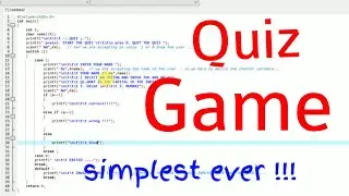 How to create a quiz game in C language |DEV C++|Programme 2