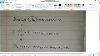 Молекулярная и структурная формула метана