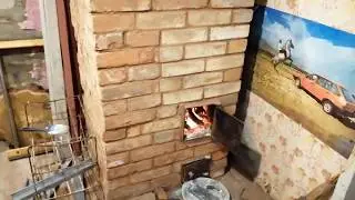 Двухколпаковая печь для мастерской ,дачи ,гаража.
