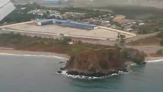 Landing at dili, timor leste