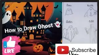 How To Draw Ghost 👻 | Drawing Ghost in Basic, Simple, Better & Artist |  #drawing  #ghost