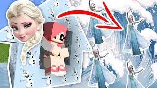 ЦУНАМИ ИЗ ЭЛЬЗЫ ПРОТИВ ДОМА ИЗ СНЕГОВИКА В МАЙНКРАФТ | ХОЛОДНОЕ СЕРДЦЕ В MINECRAFT