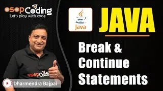 break & continue statements in Java | Jump statement | Java for Beginners | 