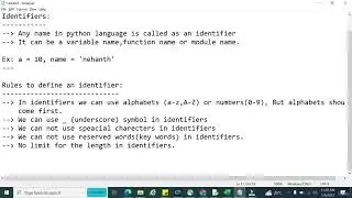 #02 What is Python Identifiers | What Are Python's Keywords And Identifiers? Tutorial For Beginners