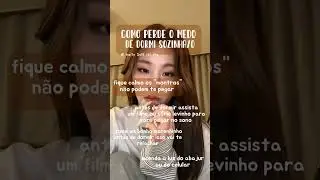 como perde o medo de dormi sozinha/o #sakura #dream