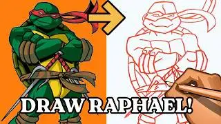 How to Draw Raphael from the Teenage Mutant Ninja Turtles Franchise
