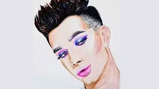 James Charles || Coloured pencil sketch video