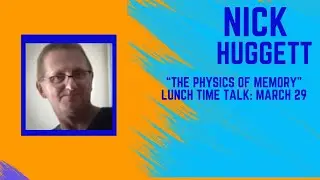 Lunch Time Talk: Nick Huggett