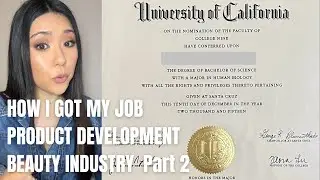 How I Started My Career in Product Development in the Beauty Industry Part 2