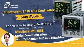 Eurotherm 2416 PID Controller configuration + Modbus RS485 communication with M241 #PLC + qModMaster