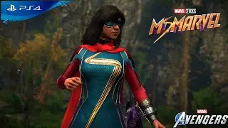 Marvel's Avengers PS4 - MCU Ms Marvel Suit Combat Gameplay