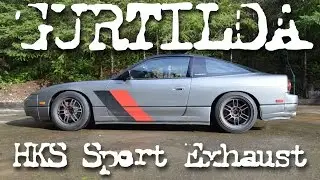 240sx S13 SR20DET - HKS Sport Exhaust Sound (Good Quality)