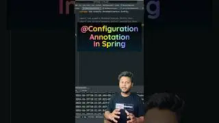 Configuration Annotation In Spring✅ #javaprogramming