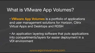 Monitoring VMware Horizon App Volumes with eG Enterprise