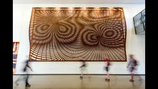 "Constructive Interference" art installation construction time lapse