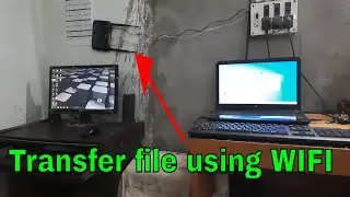 Transfer files from pc to pc using only wifi | without cable | Desktop to laptop data transfer