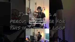 Building acoustic percussion layers #percussion #livelooping #musicproduction #musicproducer