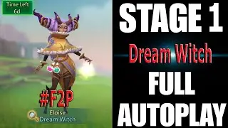 Lords Mobile Dream Witch Limited Challenge Stage 1 Auto | Saving Dreams Stage 1 Auto | March 2024