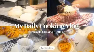 【vlog】パン作りに励む9月の休日の日常/ピタパンとかぼちゃのリングパンを作ってホームカフェ☕️/失敗した白玉団子で月見団子パフェ/バナナとヌテラチョコのピタサンド