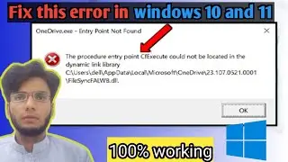 Fix the procedure entry point CfExecute could not be located in the dynamic link library pc Laptop..