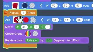 TinkerCAD Codeblock Tutorials: 3D Letter Block