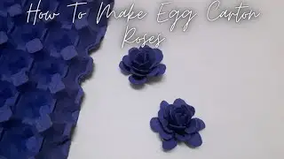How To Make Egg Carton Roses | Egg Tray Craft | Art & Craft by Anu