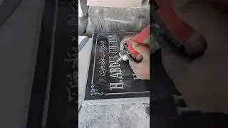 proses grafir nama nisan granit hitam