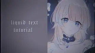 liquid text after effects tutorial