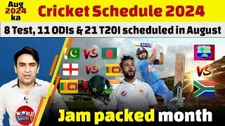 Cricket Schedule 2024 | India vs Sri Lanka, Pakistan vs Bangladesh & all series schedule