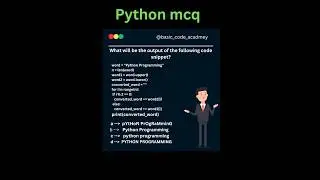 MCQ Python questions ❓🤔 #viral #python